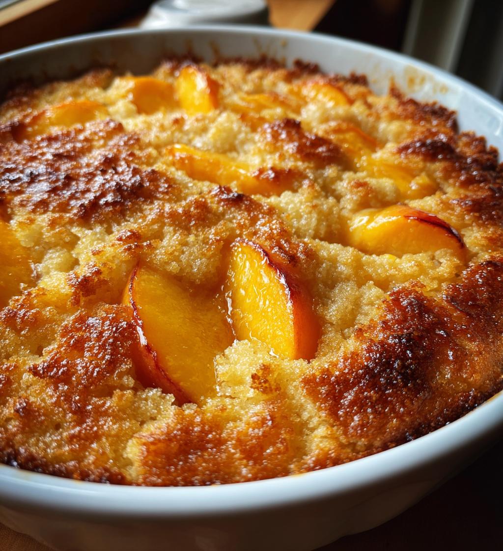 easy peach cobbler