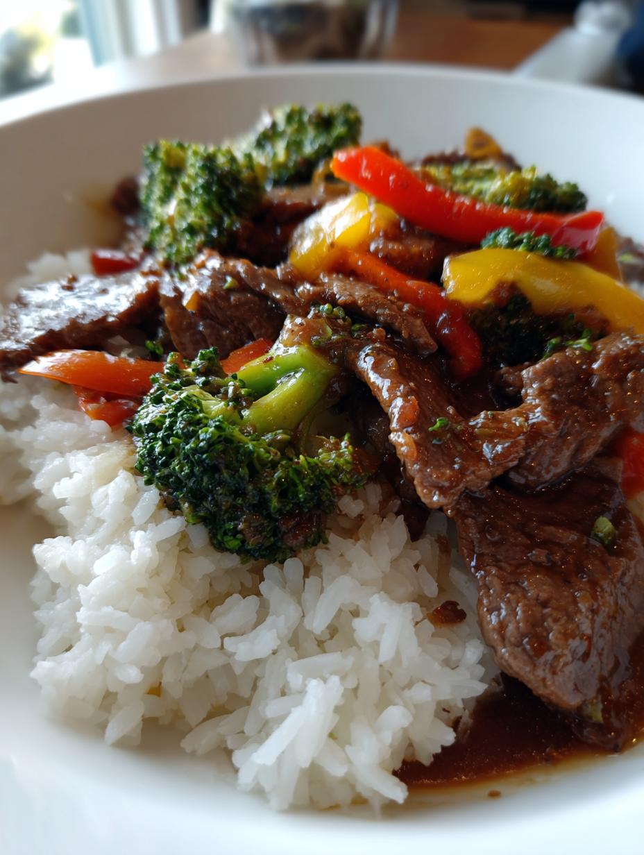 easy sticky beef and rice - detail 1
