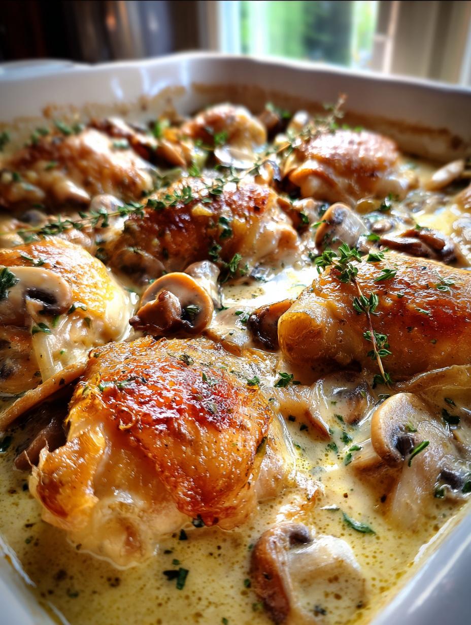french chicken casserole a la normande