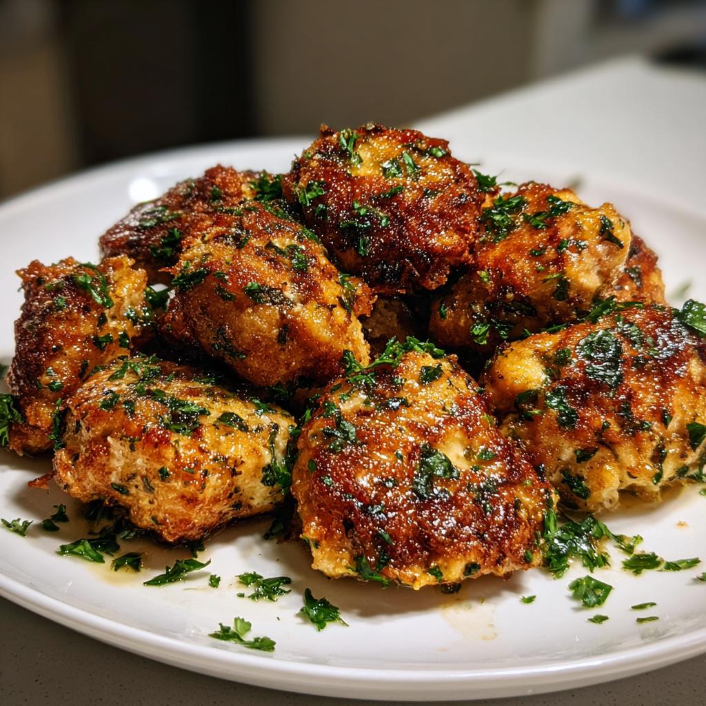 garlic butter chicken bites - detail 1