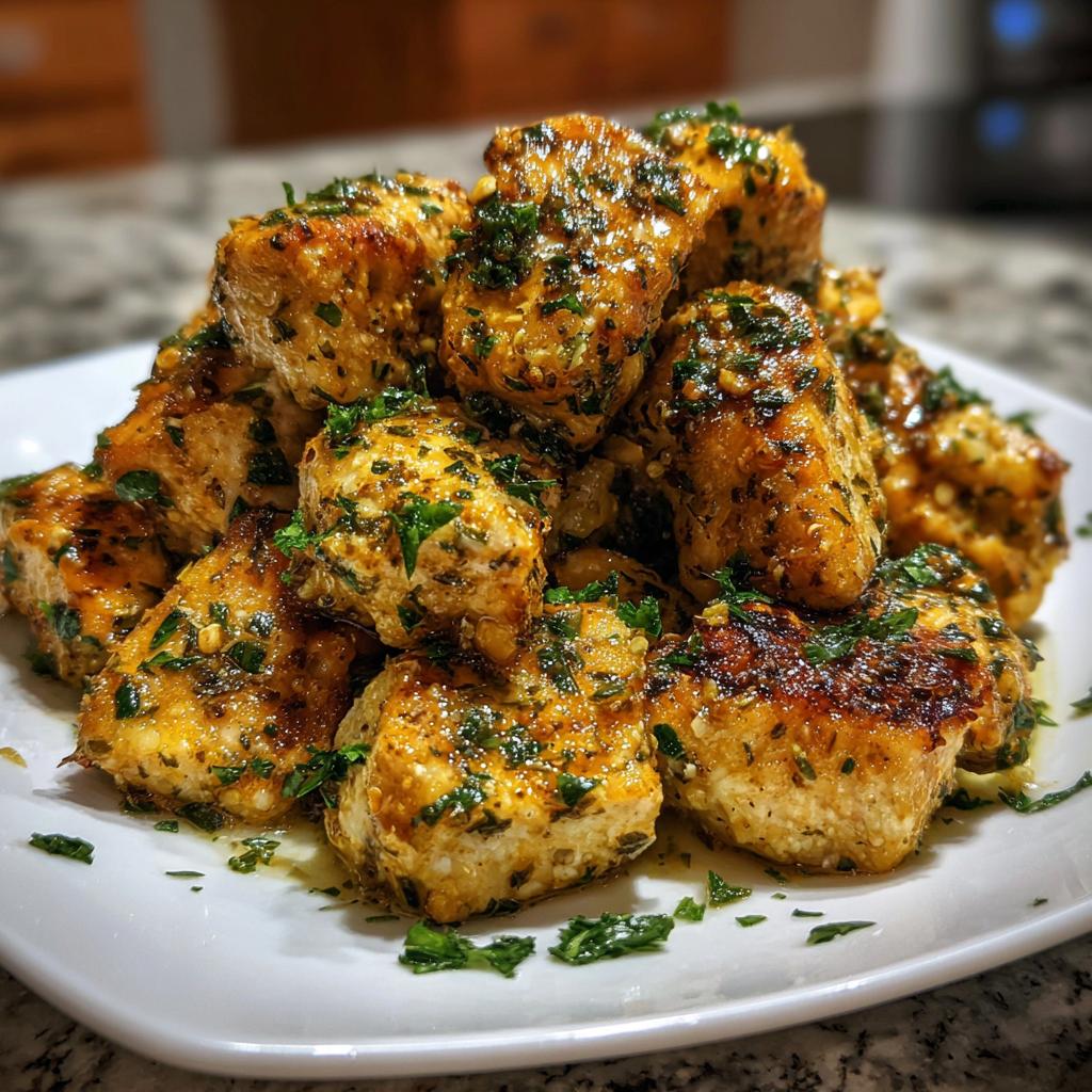 garlic butter chicken bites