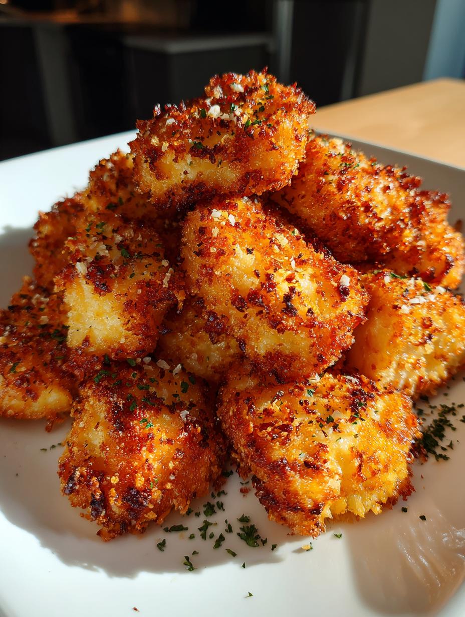 garlic parmesan chicken bites - detail 1