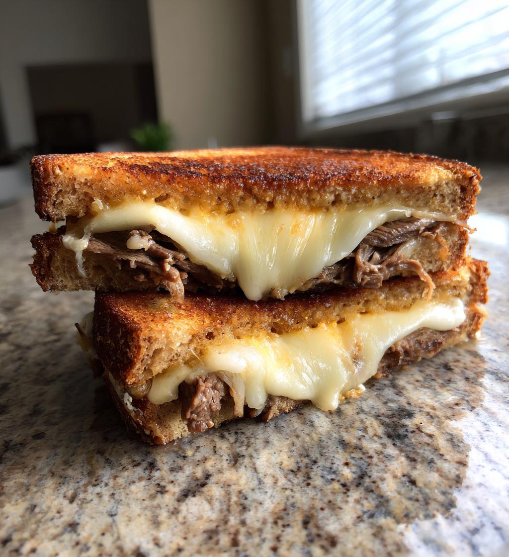 grilled cheese steak sandwich - detail 1