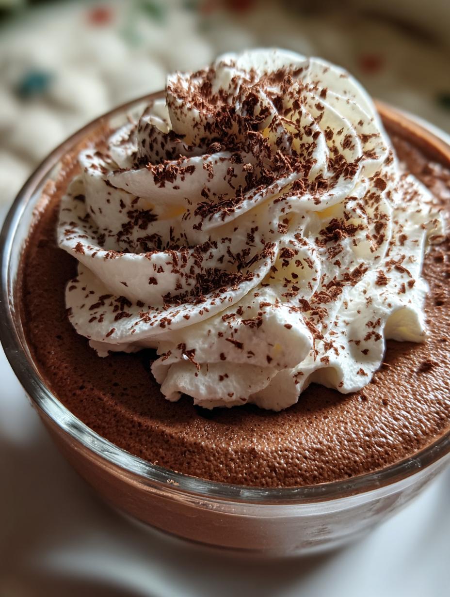 groundhog day chocolate mousse