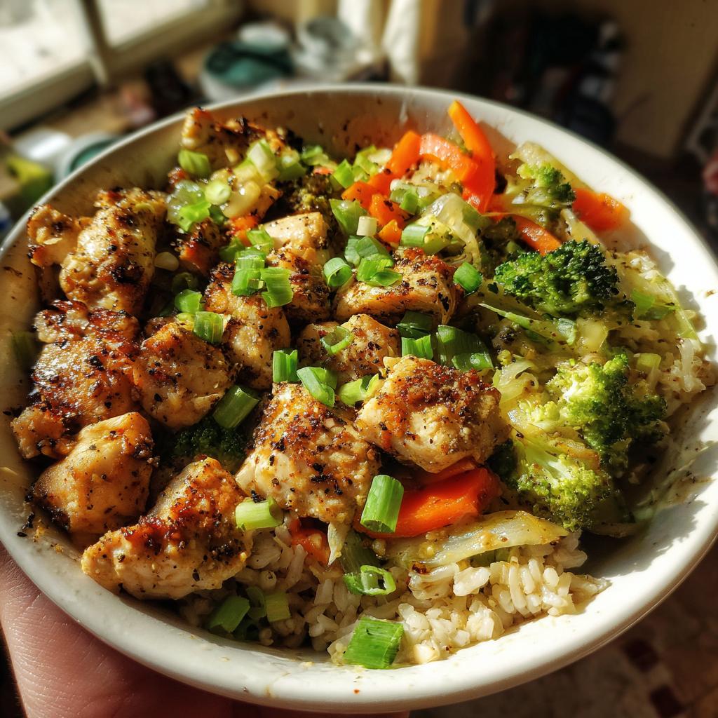 healthy chicken bowls