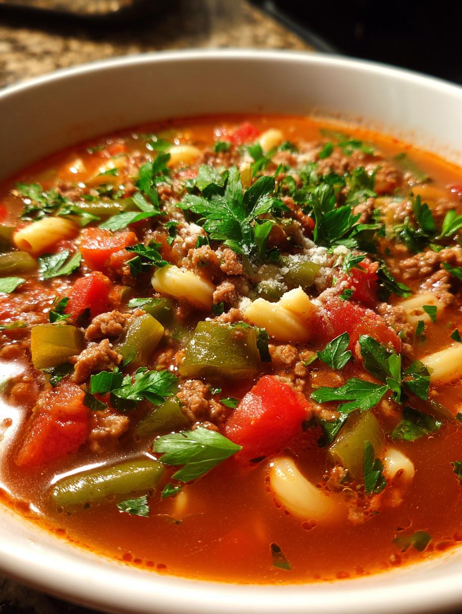 hearty beef mince minestrone