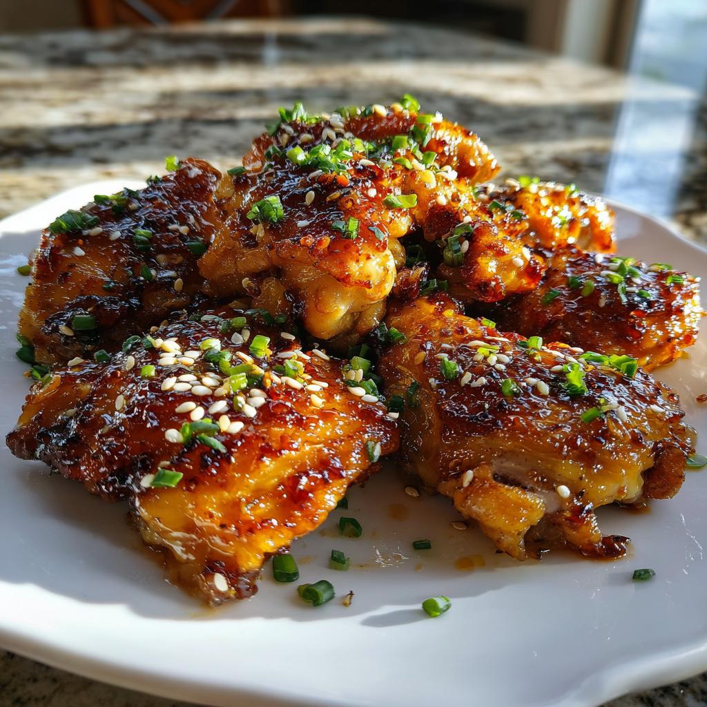 honey garlic chicken - detail 1