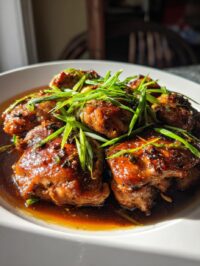 honey garlic chicken thighs in crock pot