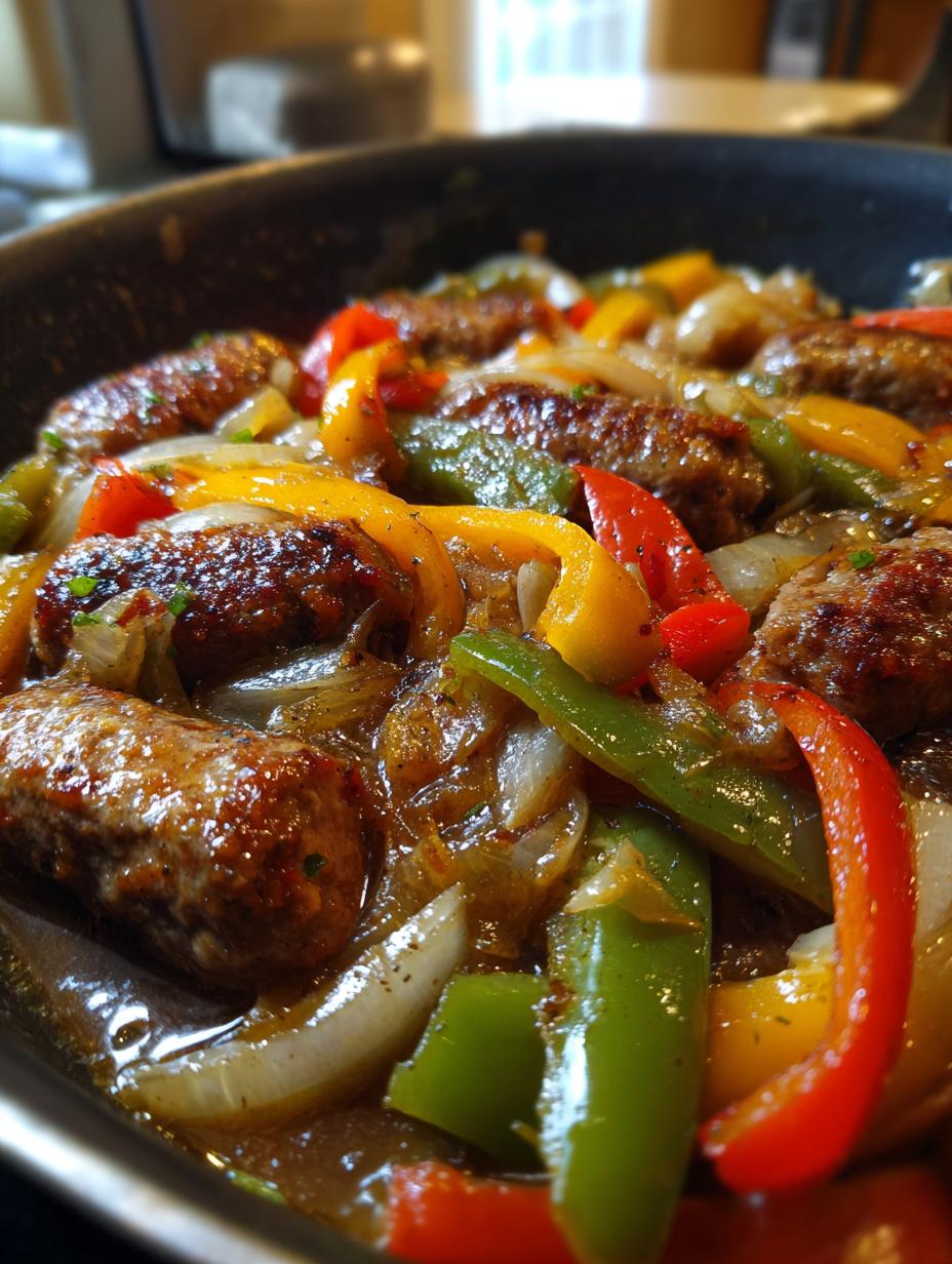 italian sausage and peppers crockpot - detail 1