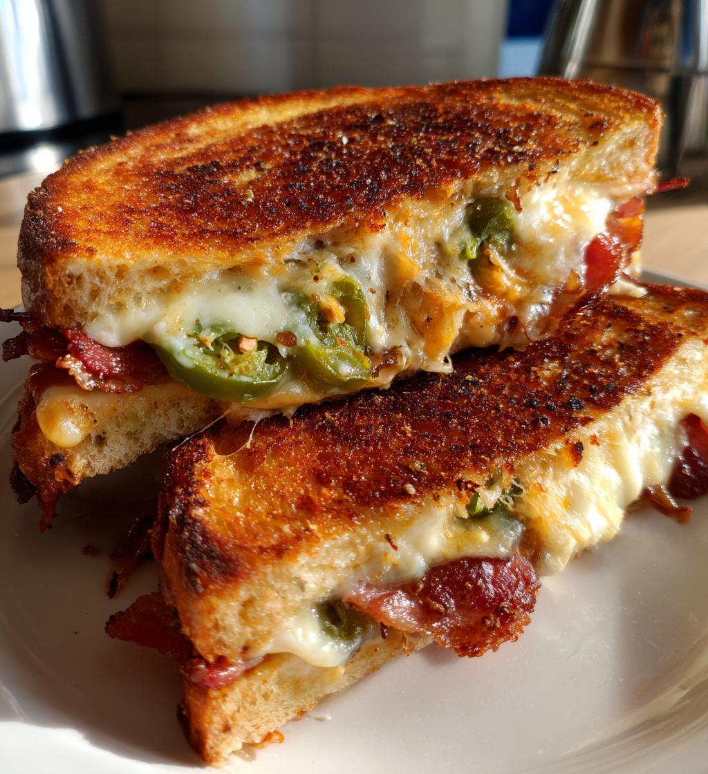 jalapeno bacon grilled cheese - detail 1