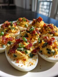 jalapeno popper deviled eggs