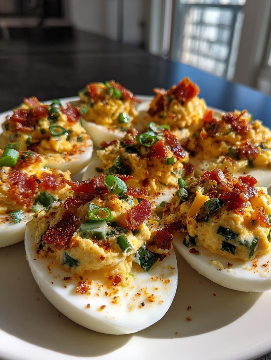 jalapeno popper deviled eggs
