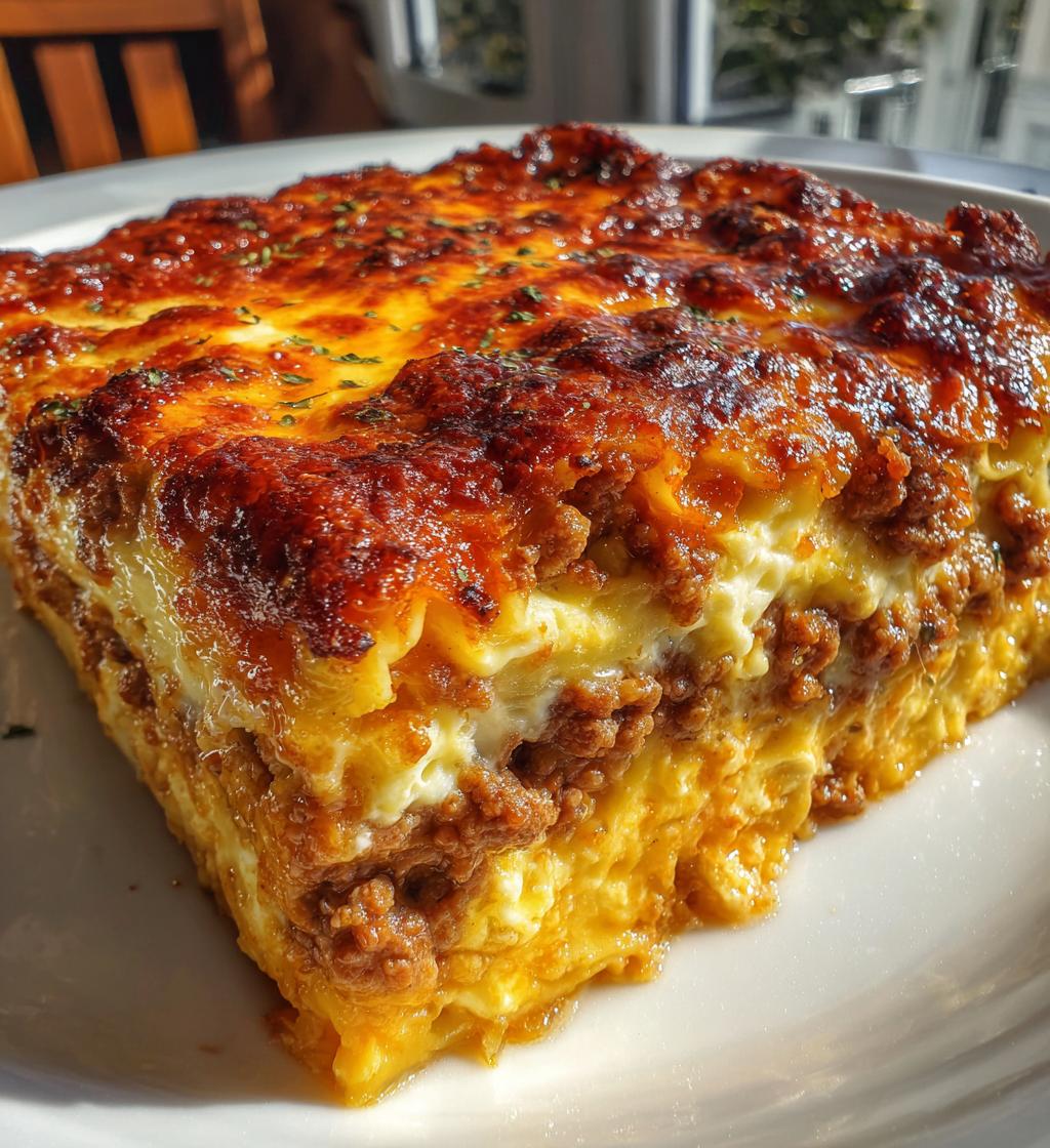 lasagna casserole - detail 1