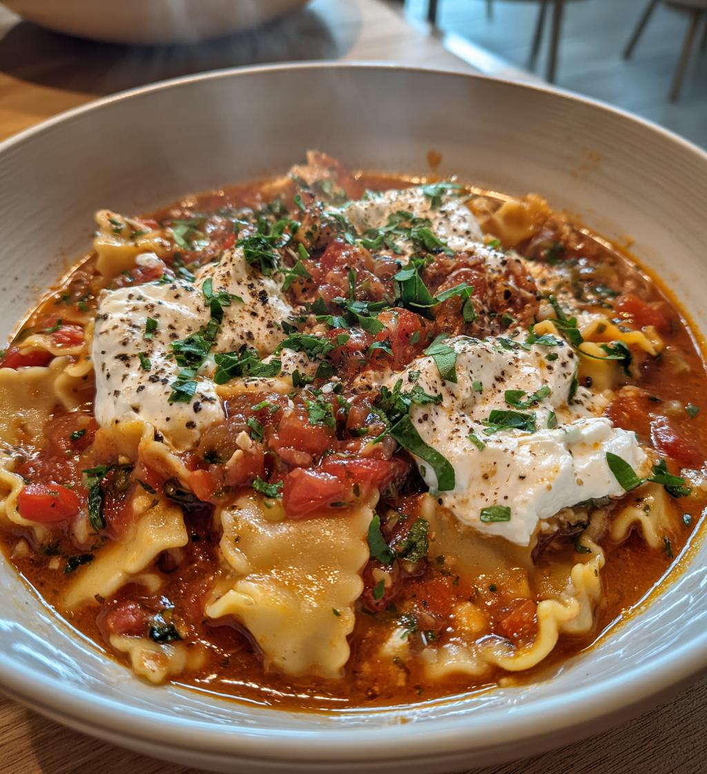 lasagna soup - detail 1