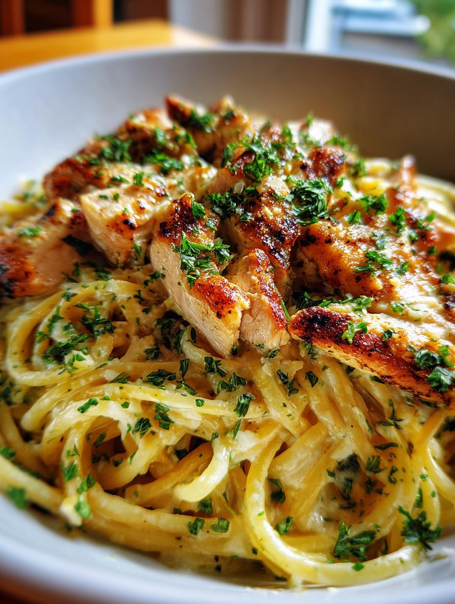 lemon chicken pasta - detail 1
