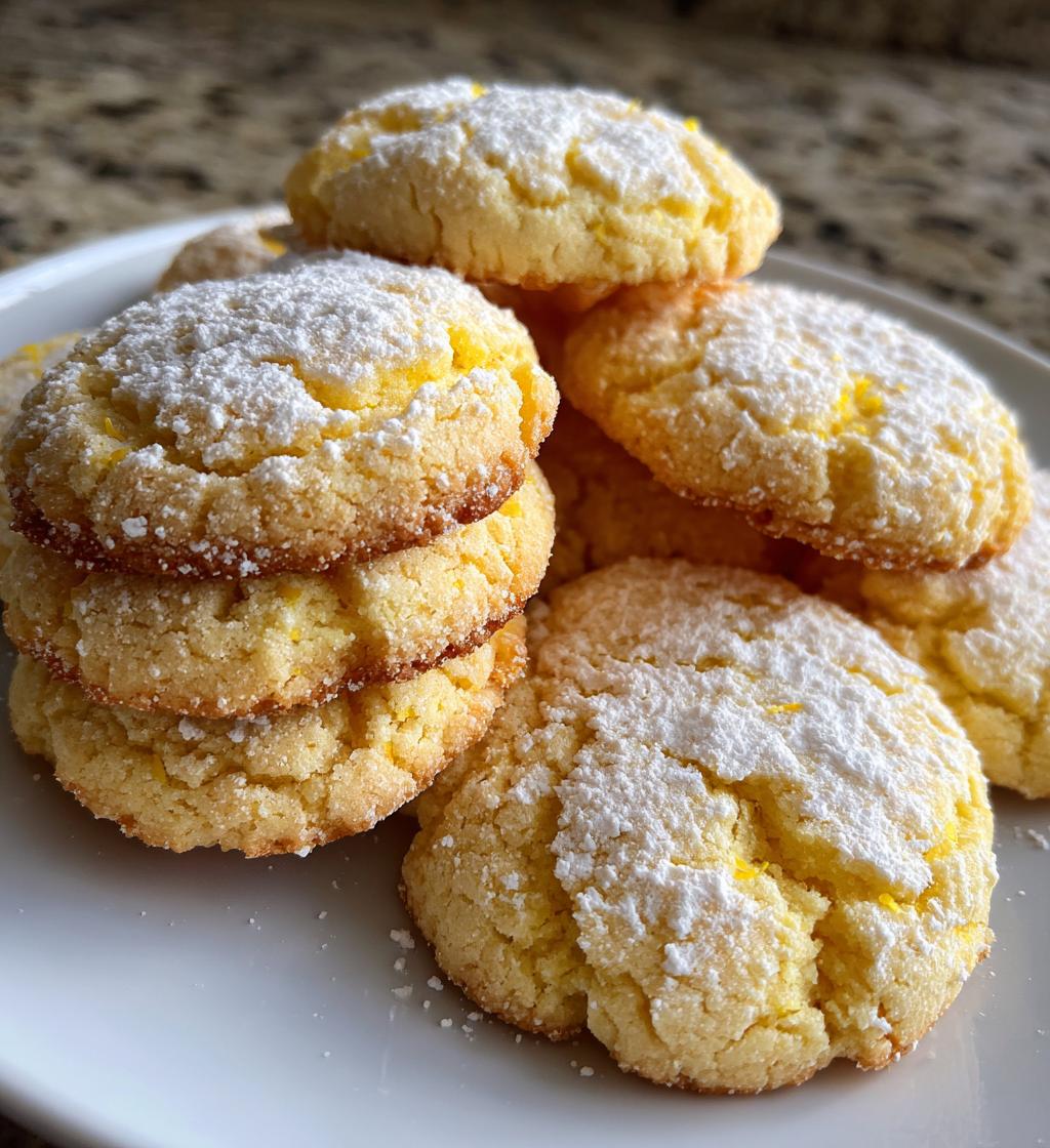 lemon cookies - detail 1