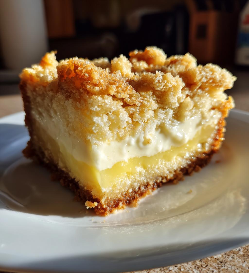 lemon dump cake with cream cheese - detail 1