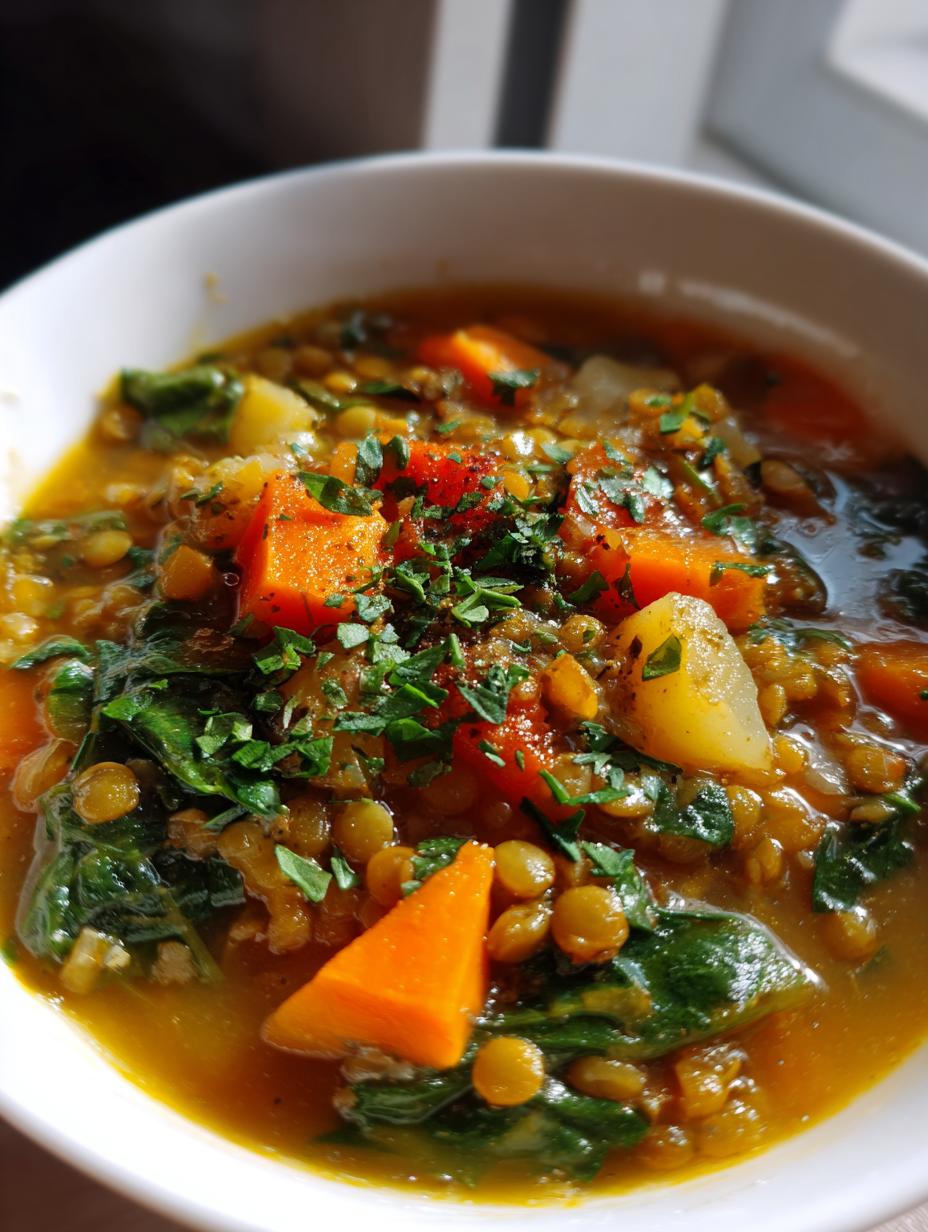lentil recipes soup - detail 1