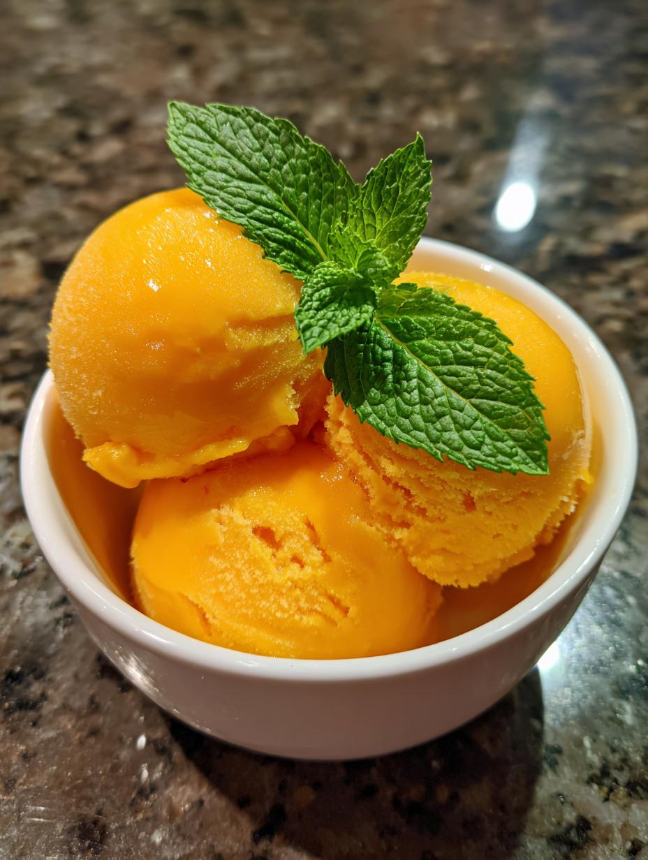 mango tango sorbet - detail 1