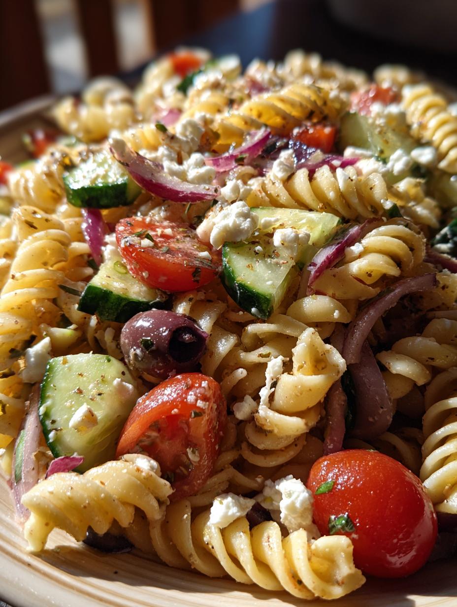 mediterranean pasta salad - detail 1