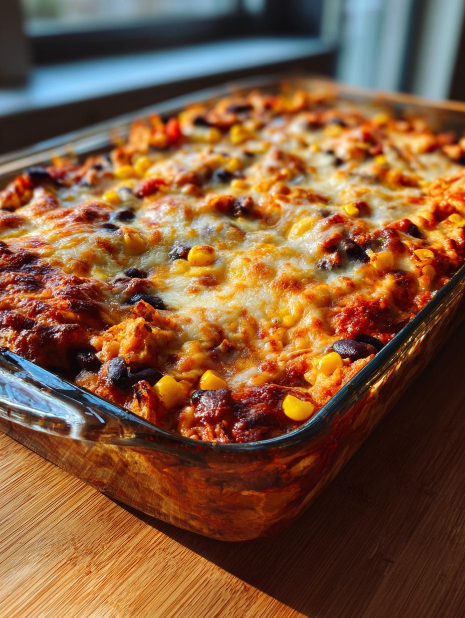 mexican chicken burrito casserole