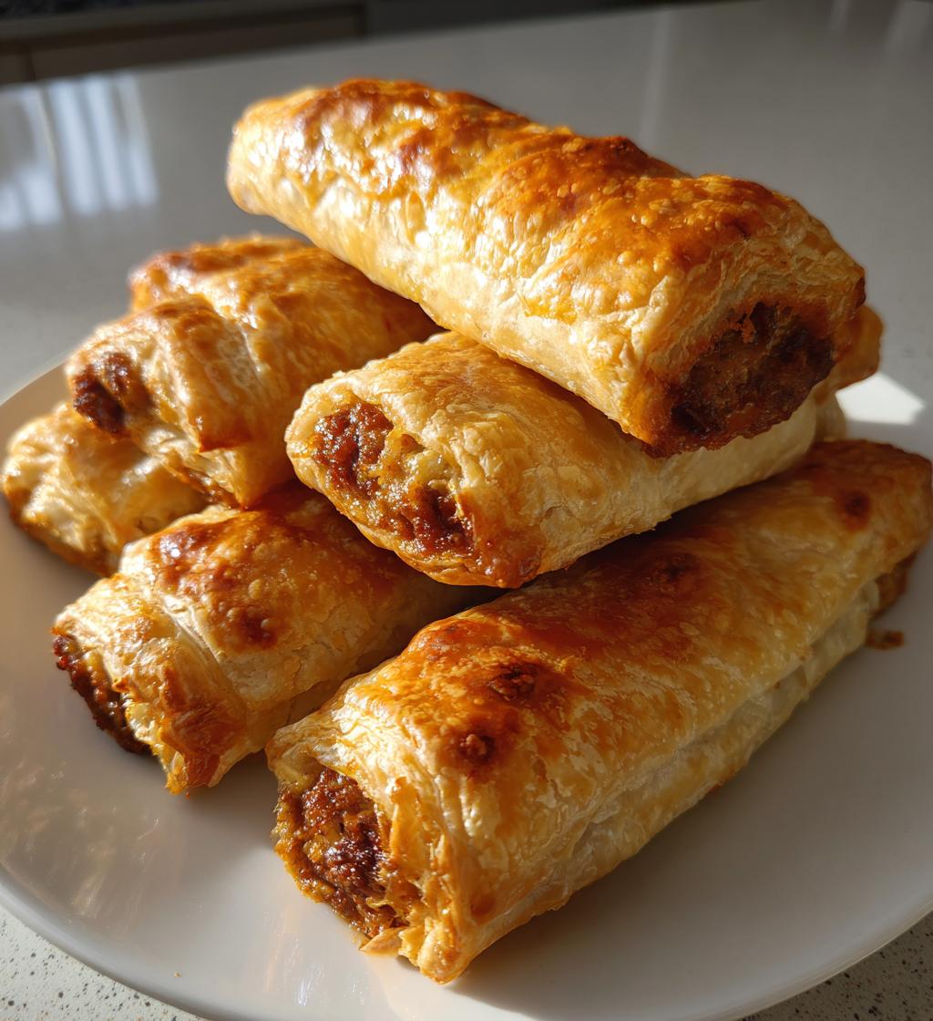 minced crocodile sausage rolls