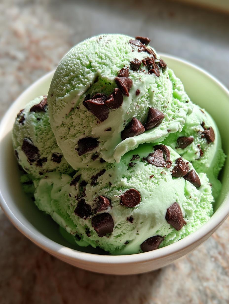 mint chocolate chip ice cream delight - detail 1