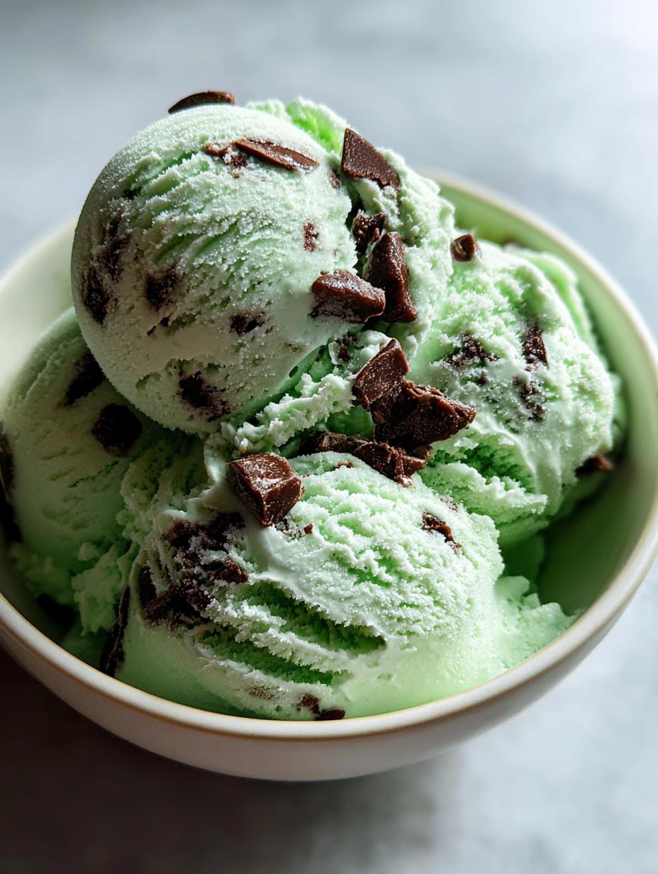 mint chocolate chip ice cream delight