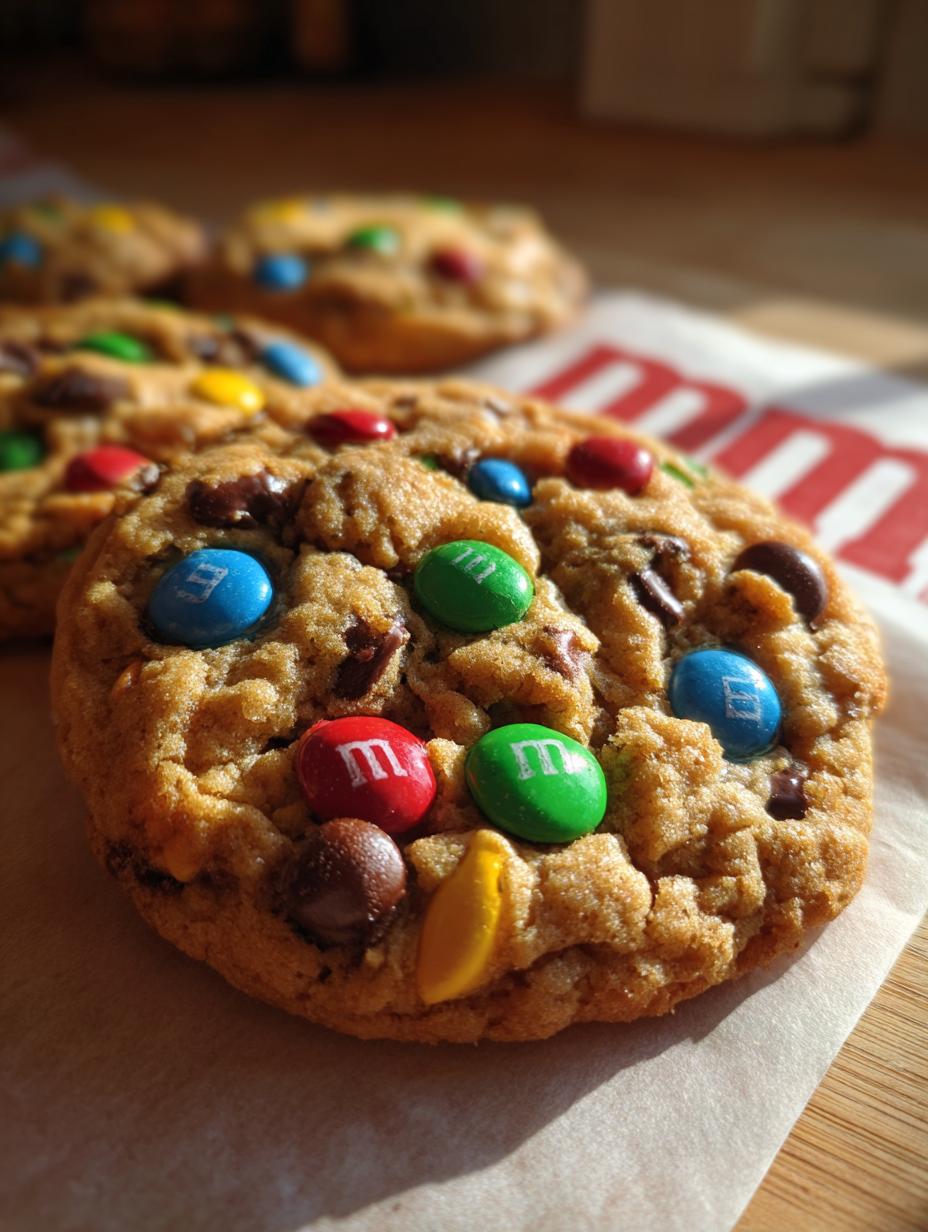 m&m monster cookies