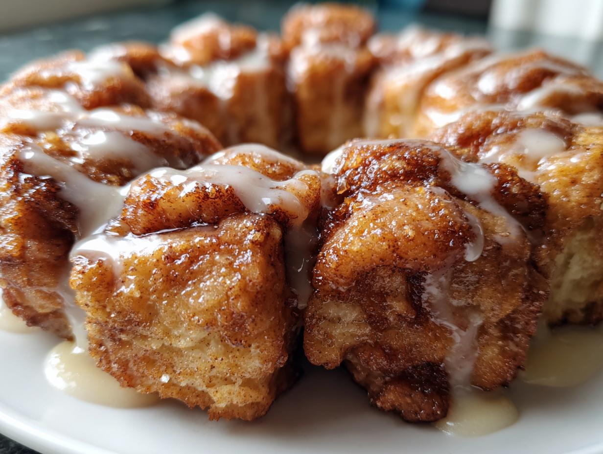 monkey bread made with biscuits