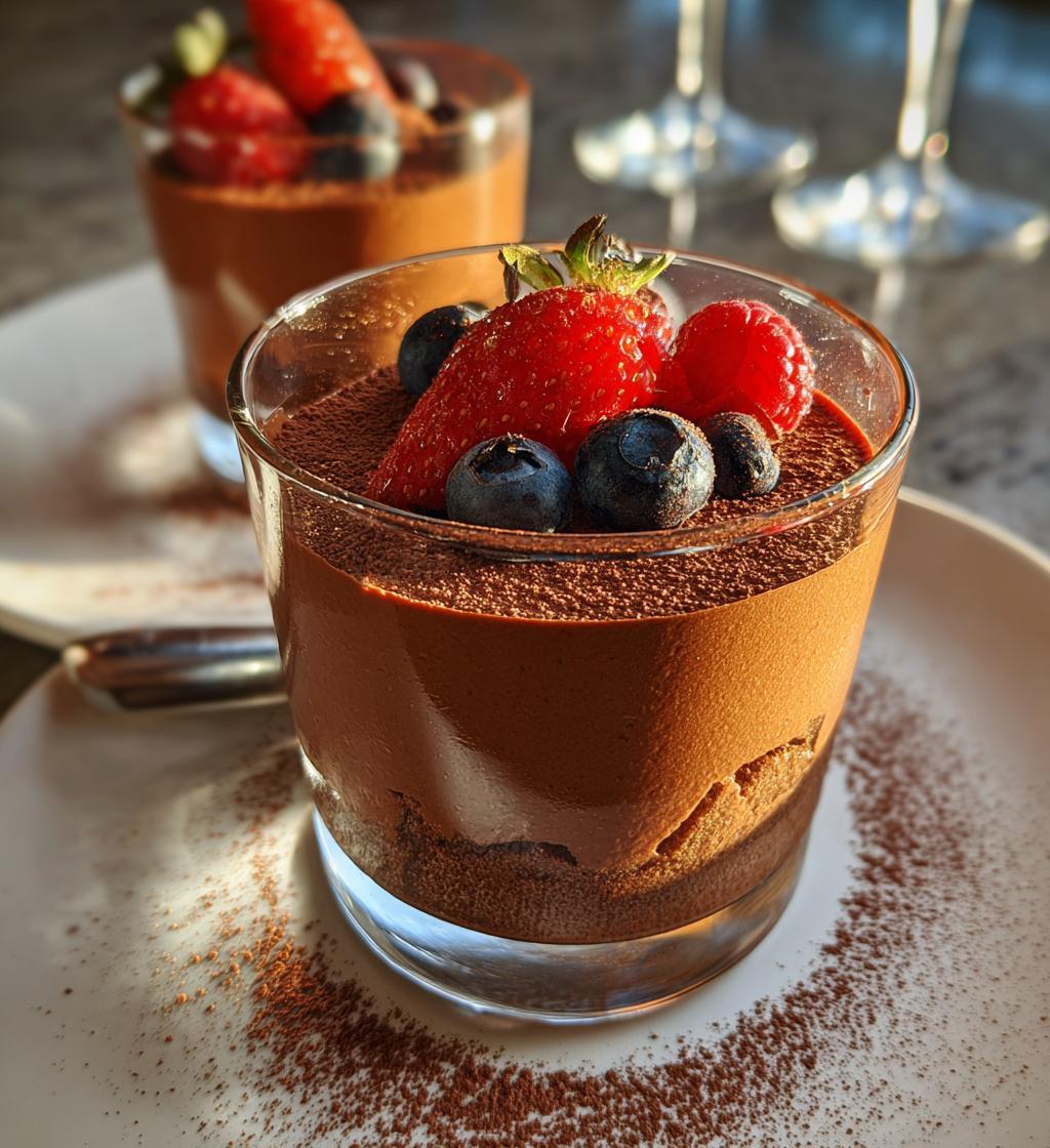 mousse dessert - detail 1