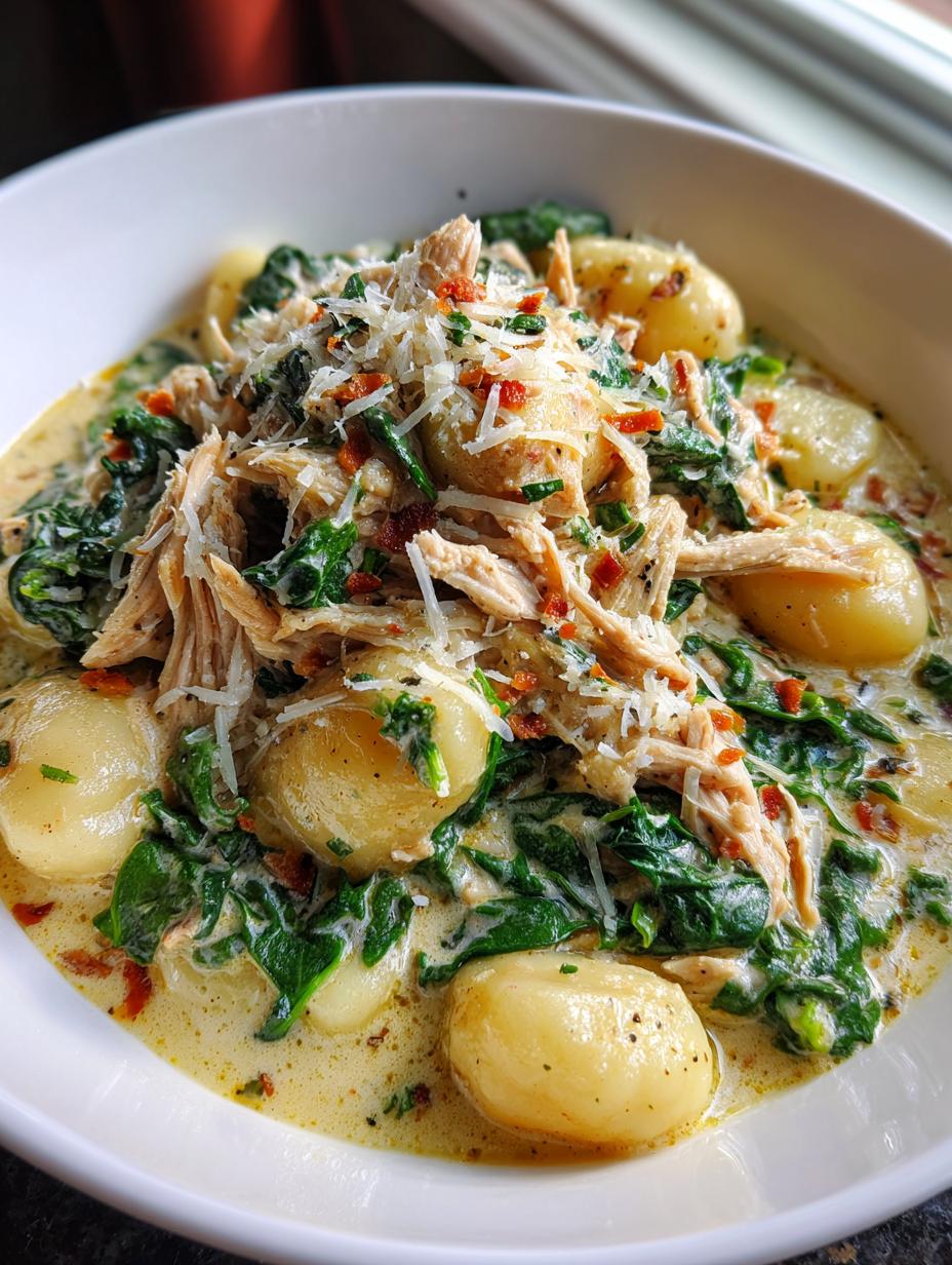 olive garden chicken gnocchi - detail 1