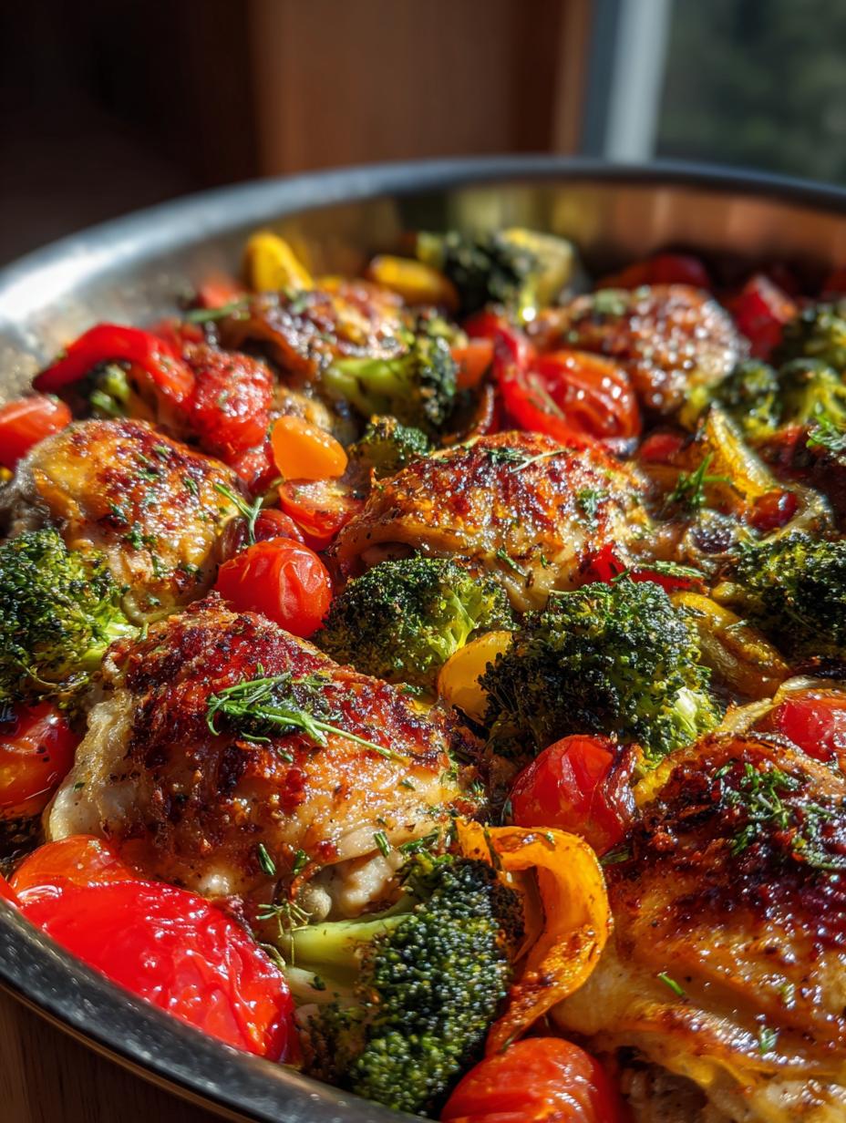 one-pan lemon garlic chicken & veggies - detail 1