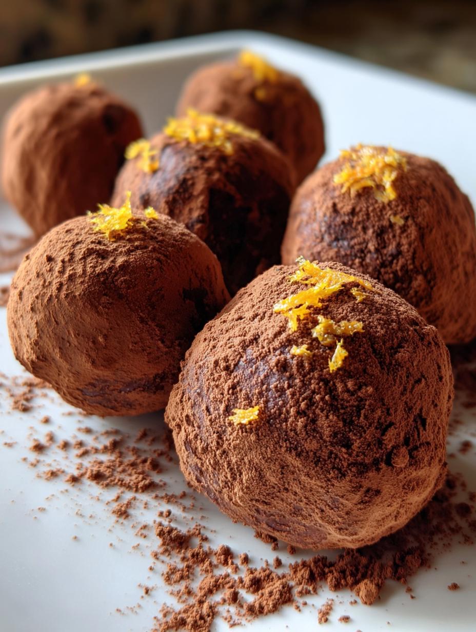 orange truffles - detail 1