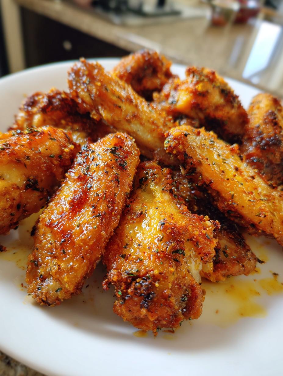 oven fried chicken wings - detail 1