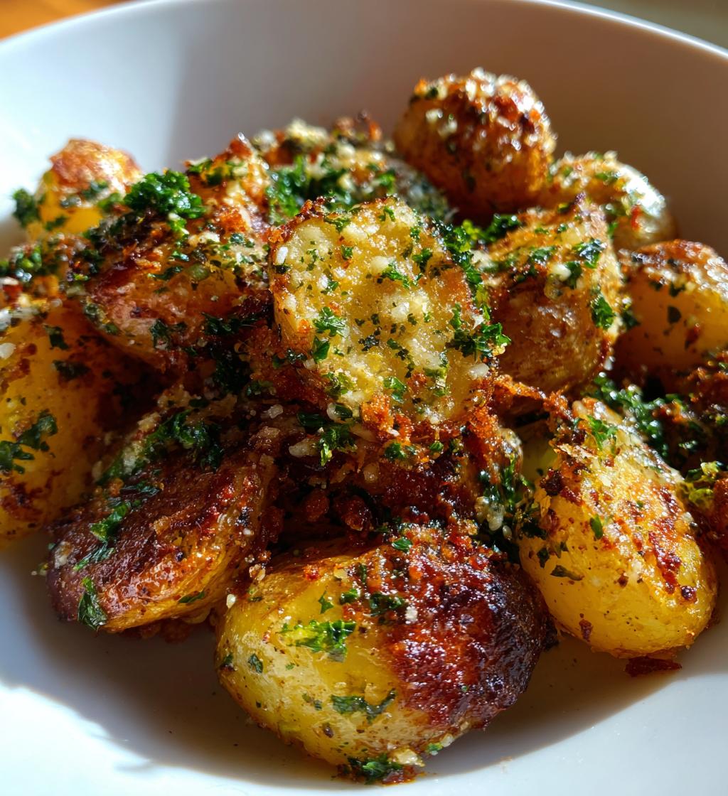 parmesan potatoes - detail 1