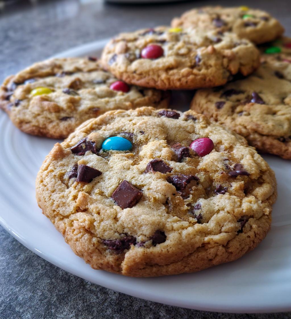 peanut butter monster cookies