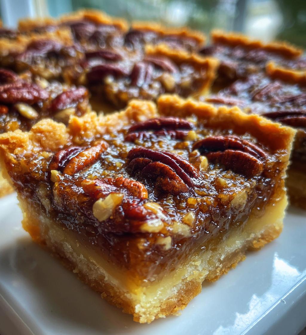 pecan butter tart squares - detail 1