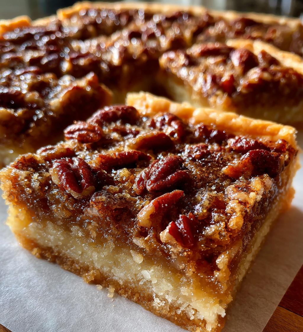 pecan butter tart squares