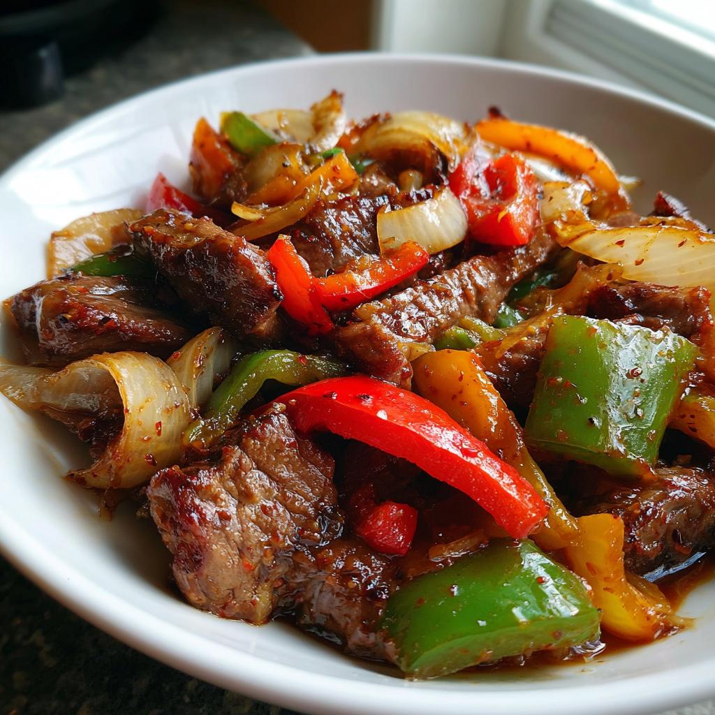 pepper steak and onions chinese - detail 1