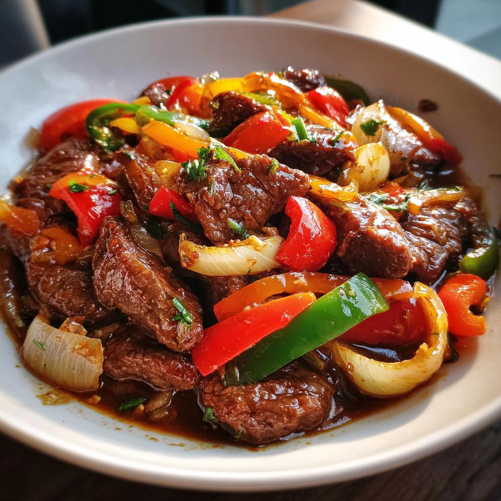 pepper steak and onions chinese