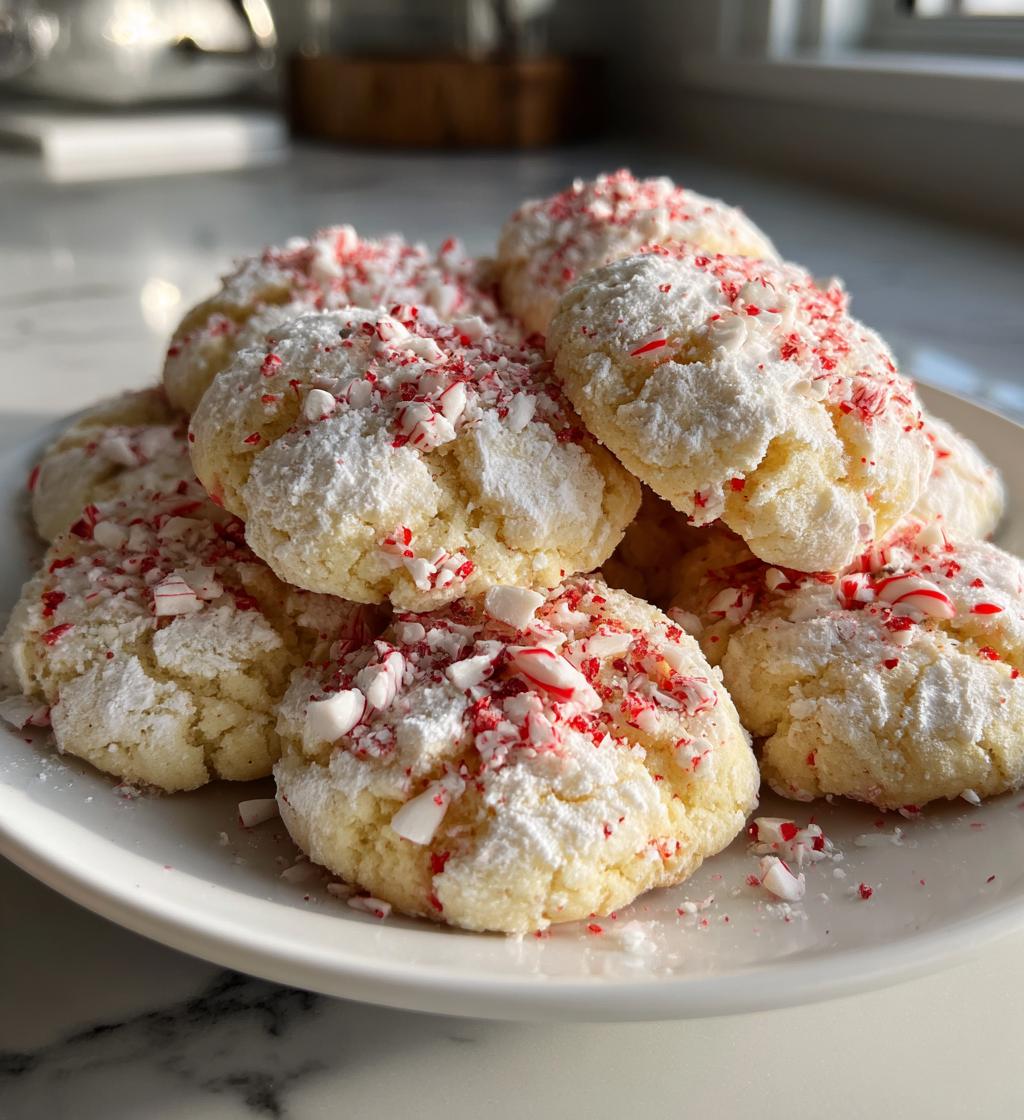 peppermint meltaway cookies - detail 1