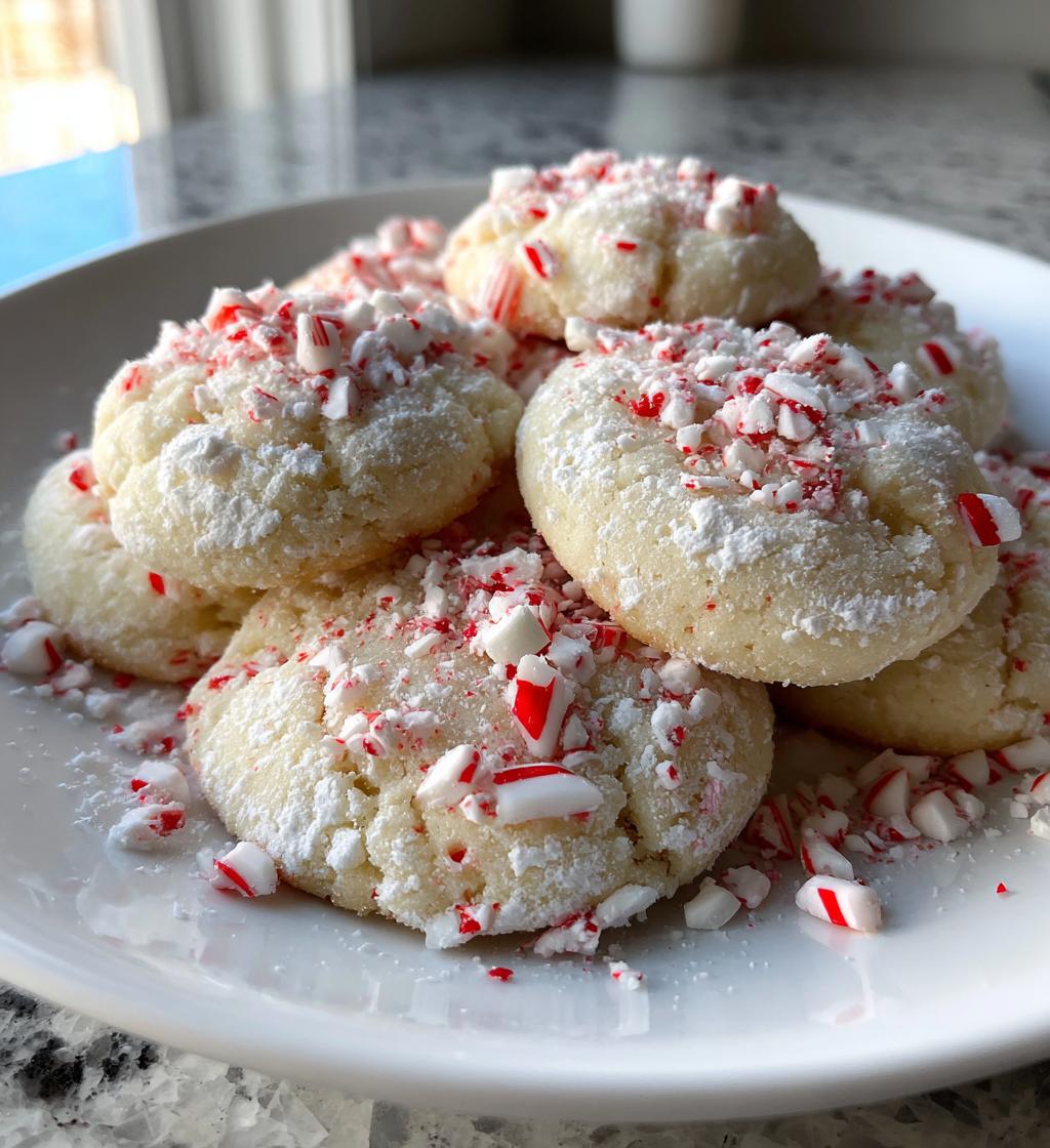 peppermint meltaway cookies