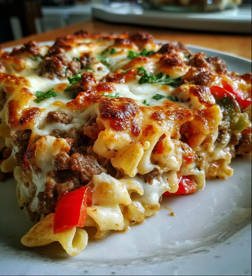pizza casserole - detail 1