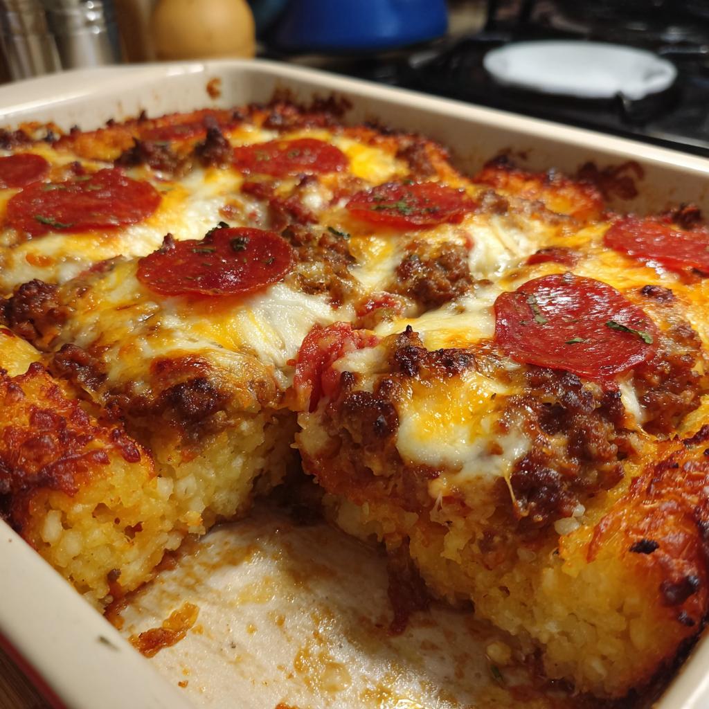 pizza tot casserole