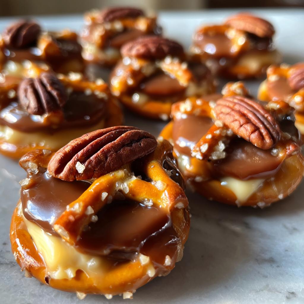 pretzel rolo bites