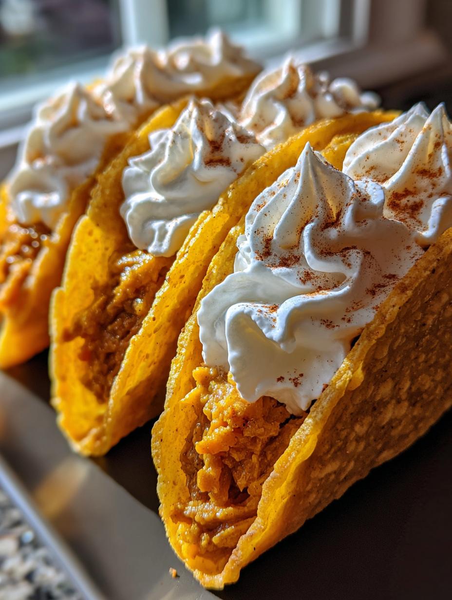 pumpkin pie tacos