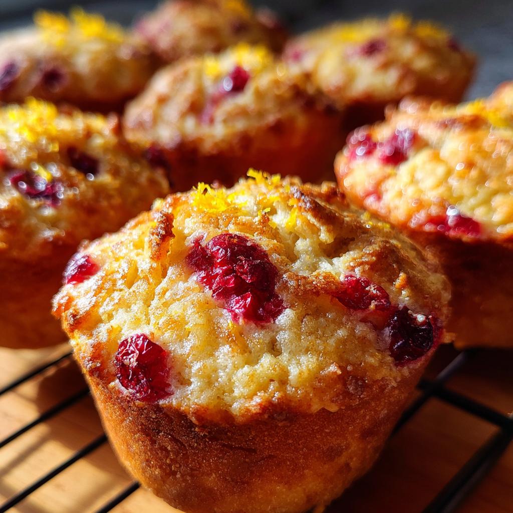 quick cranberry orange muffins