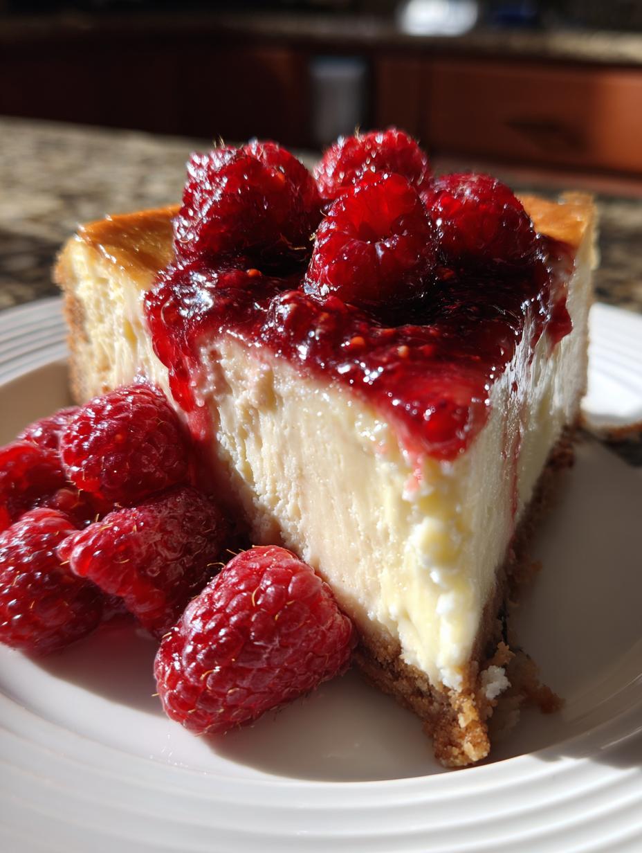 raspberry bliss cheesecake - detail 1