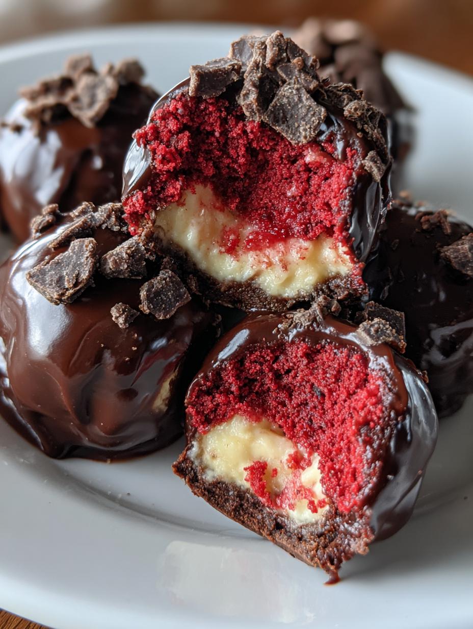 red velvet cheesecake balls
